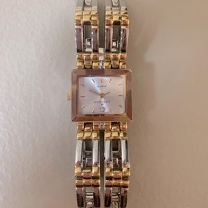 Vintage Anne Klein Double Row Bracelet Style Watch